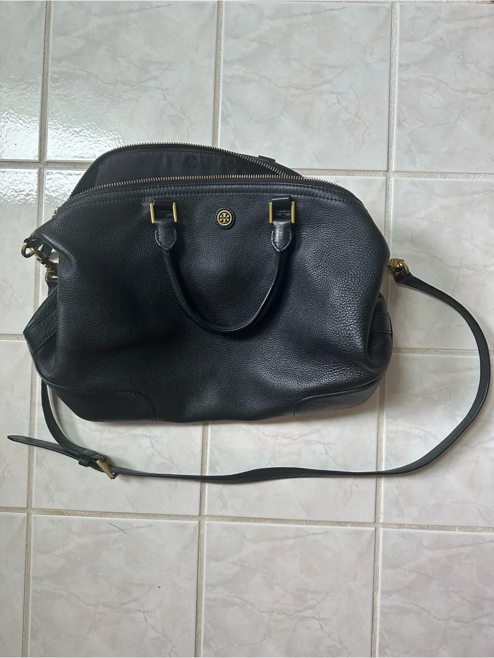 Tory Burch black leather bag